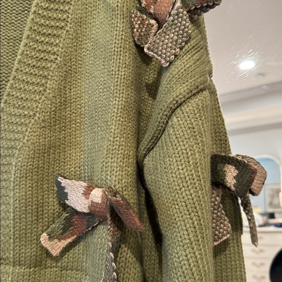 Blakeley camo bow cardigan - Picture 3 of 5